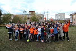 Товарищеский футбольный матч с воспитанниками Детского дома (Первоуральск, сентябрь, 2018)